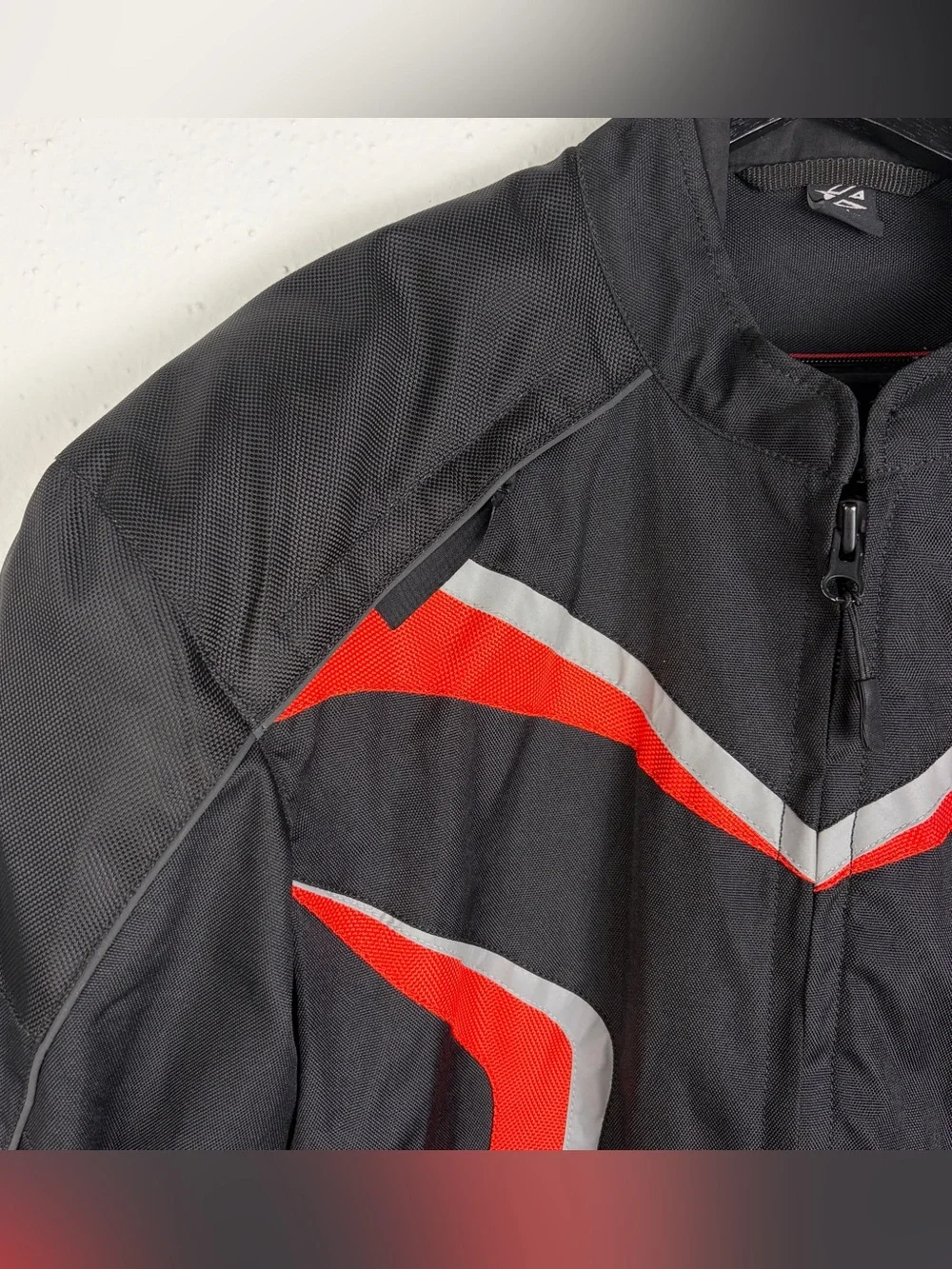 AGVSPORT Hydrobloc Motorcycle Jacket Men XL Armored Black Red Riding Biker